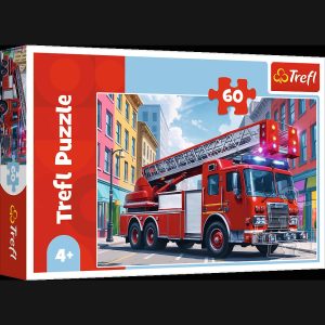 TREFL Puzle Ugunsdzēsēju mašīna, 60 gab.
