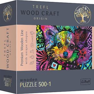 TREFL Koka puzle - Krāsains kucēns, 500gb