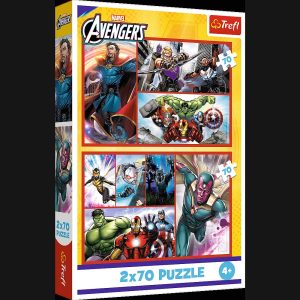TREFL AVENGERS Pužļu komplekts, 2x70 gab.