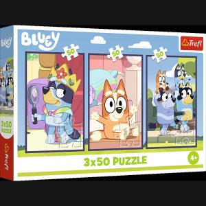 TREFL BLUEY Pužļu komplekts Bluey ģimene, 3x50 gab.