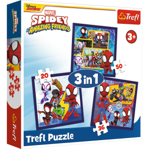 TREFL SPIDEY Pužļu komplekts 3in1