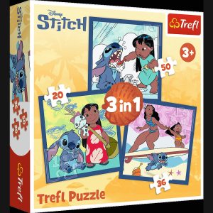 TREFL DISNEY STITCH Pužļu komplekts 3in1
