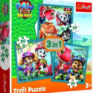 TREFL PAW PATROL Pužļu komplekts 3 in1