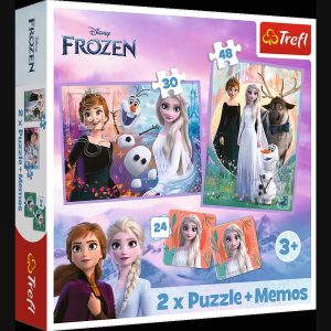 TREFL FROZEN Puzle 30+48+24 memo Ledus Sirds 2