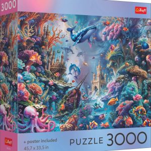 TREFL Puzle ar plakātu Dzīve zem ūdens, 3000 gab.