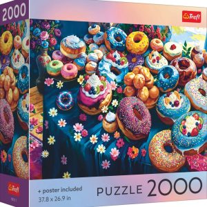 TREFL Puzle ar plakātu Krāsaini virtuļi, 2000 gab.