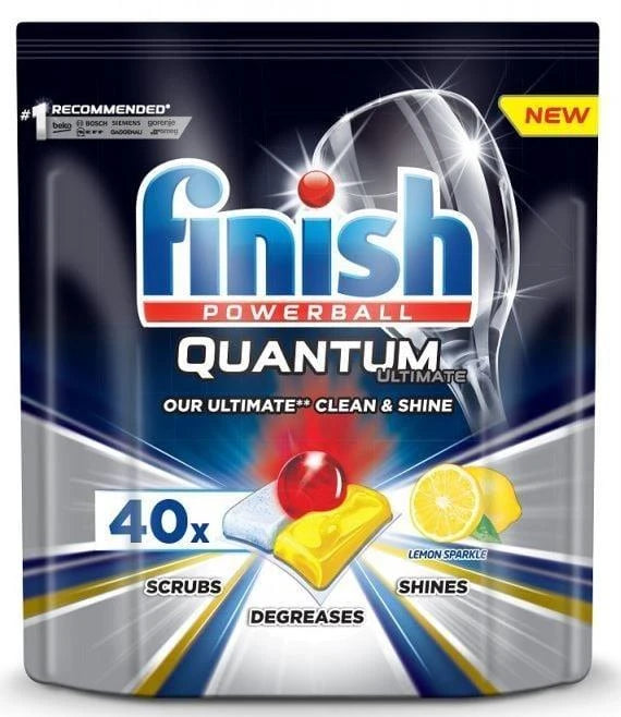 Trauku mazgājamās mašīnas kapsulas Finish Quantum. 40 gab.