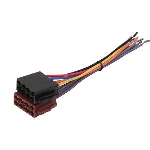 Auto stereo savienotājs ISO-16 0101, melna krās.