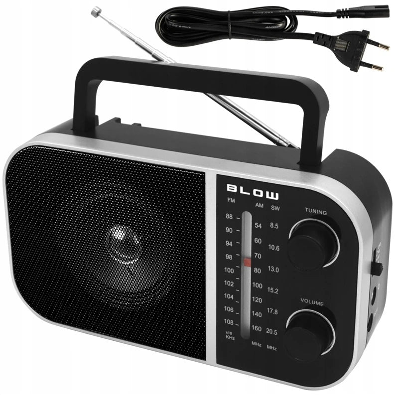 Radio uztvērējs Blow RA6, melna krās.