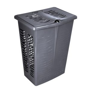 Veļas grozs 42L Zebra pelēks