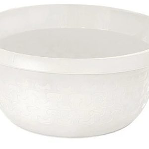 Bļoda apaļa Cotton 8L, balta