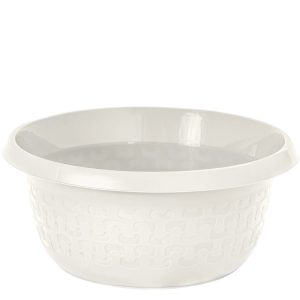 Bļoda apaļa Cotton 15L, balta