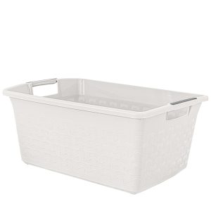 Bļoda kvadrāta Cotton 25L, balta