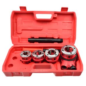 Vītņgriežņu kompl.santehnikai 1/2"līdz 1-1/4" 4gb Geko