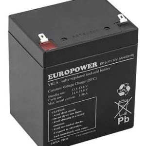 BATTERY 12V 5AH VRLA/EP5-12T2 EUROPOWER EMU