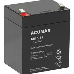 BATTERY 12V 5AH VRLA/AM5-12T2 ACUMAX EMU