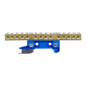 Zemējuma spaile Pawbol ZO-2107, DIN, 14x16 mm², zila krās.