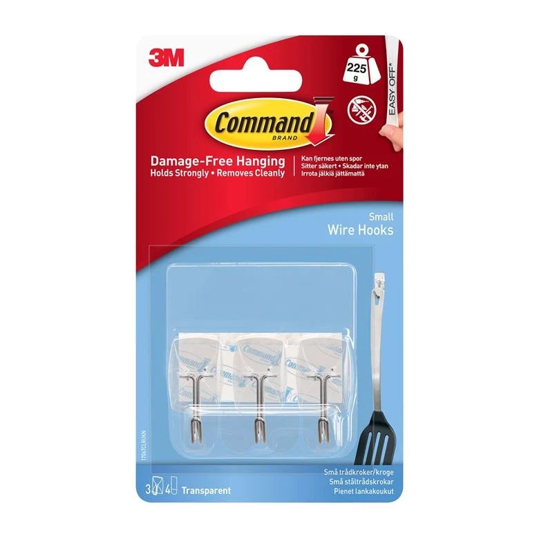 Āķis 3M Command T17067CC, caurspīdīga krās., 3 gab.