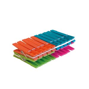 Veļas saspraudes 9600, 12 cm x 7 cm, plastmasa, 20 gab., ,krāsa/dizains tiek izvēlēts nejauši,