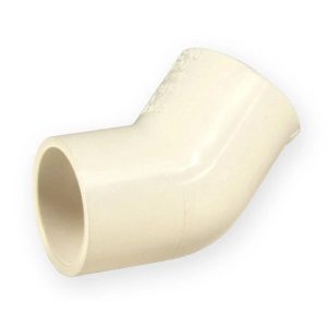 Alkūne 4706-007. PVC-C. 3/4"x45°. līmējams iekšpuse