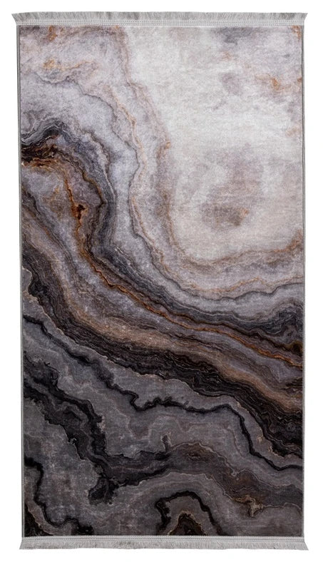 Paklājs Splendid AGAT Printed, pelēka, 140 cm x 80 cm