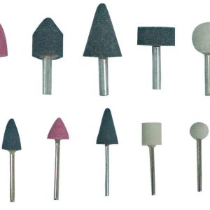 Abrazīvo galviņu komplekts 10gab ar turētāju 3/6mm