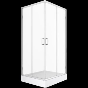 Duškabīne 3D PRIVIA 800x800mm, kantains paliktnis, sifons