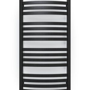 Ar ūdeni apsildāms dvieļu žāvētāja stienis Terma D01, metāliski melna krās., 50 cm x 96 cm, 500 W