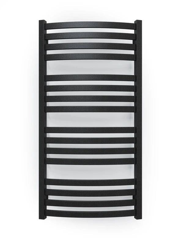Ar ūdeni apsildāms dvieļu žāvētāja stienis Terma D01, metāliski melna krās., 50 cm x 96 cm, 500 W