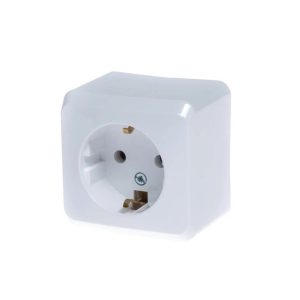 Kontaktligzda Schneider Electric Prima WDE001080, Iezemēta rozete, balta