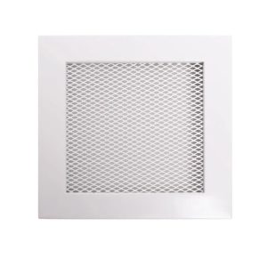 Kamīna režģis Hearth x 17 cm x 17 cm, tērauds, balta krās.