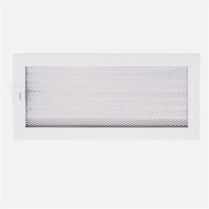 Kamīna režģis Hearth x 37 cm x 17 cm, tērauds, balta krās.