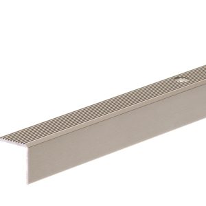 Stūra profils rievots 20x20mm, 1m, šampanieša