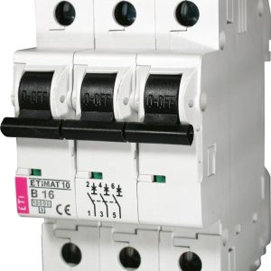 Automātisks slēdzis ETI ETIMAT10, 3P, C, 10kA, 16 A