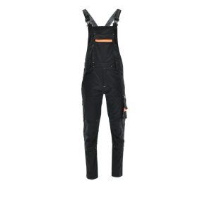 Darba puskombinezons Sara Workwear Comfort, melna/oranža, M izmērs