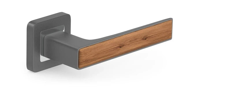Durvju rokturis, iekštelpām Metal-Bud Graphite DECO, pelēka
