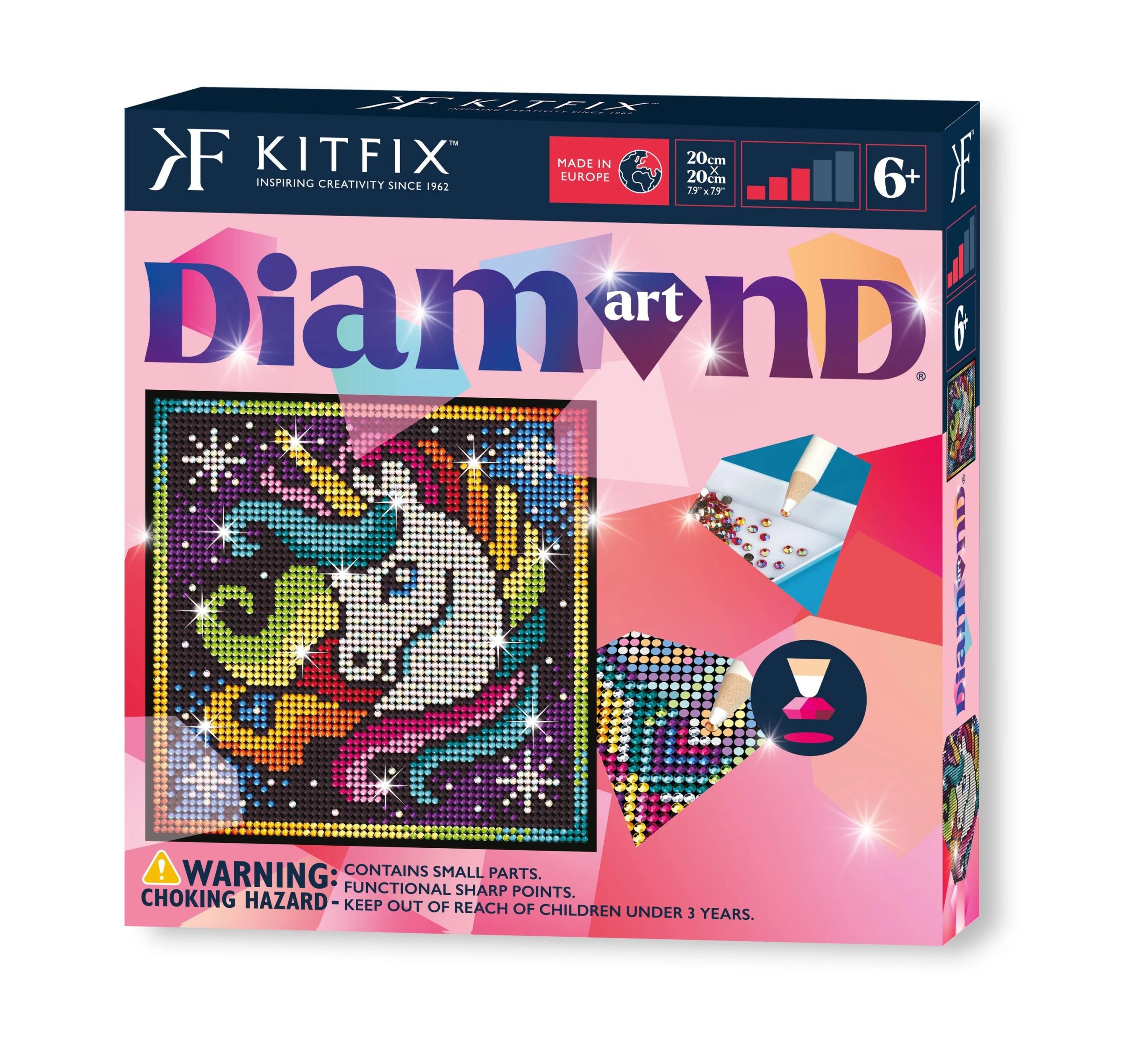 KITFIX Amatniecības komplekts dimantiņu māksla, Vienradzis