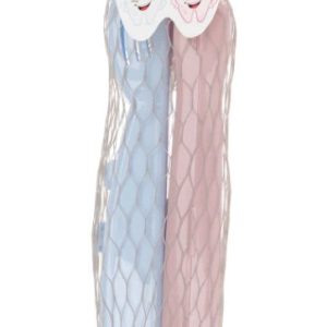 Maciņu komplekts zobu birstēm, zila/rozā, 0.022 cm x 0.0015 cm x 0.002 cm