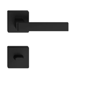 Durvju rokturu komplekts, iekštelpām Metal-Bud Economy Black ERGO LINE, melna