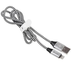 Tracer 46268 Lighting USB 2.0 Iphone AM 1m Black Silver