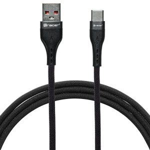 Tracer 47486 USB A - USB C M/M 1m Cable Black