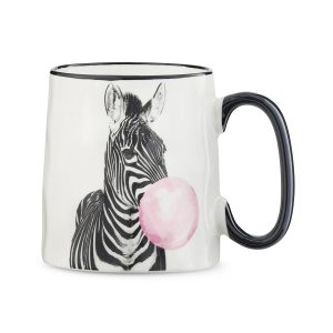 Krūze keramiska Zebra ar buble gum 400ml