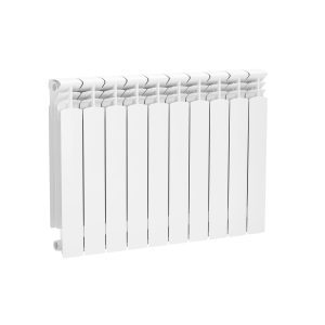 Radiators KFA Armatura G500F 789-080-44, 64 cm x 57.3 cm, sānu pieslēgums, 896 W, balta krās.