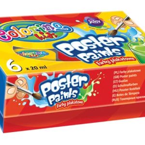 Krāsa guašas Colorino 13178PTR/1, 6 kr., 6 gab.