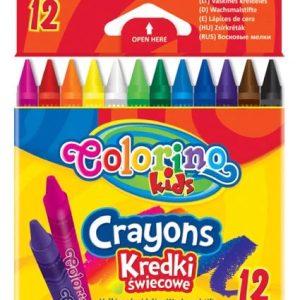 Krītiņi, vaskaina Colorino 13314PTR, 12 gab.