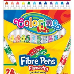 Divpusējie flomāsteri colorino 12 gab.