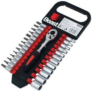 Gala atslēgu komplekts blister 1/4 4-13mm 27gb Beast