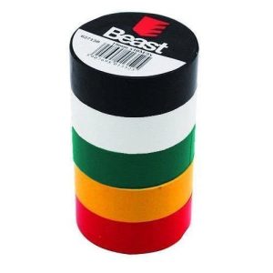 Līmlenta izolācijas 19mm/10m krāsaina kompl.5gab