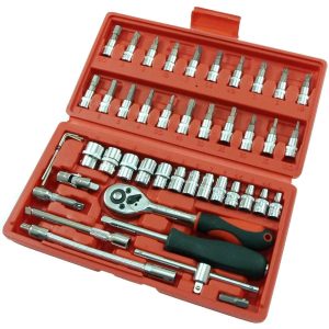 Gala atslēgu komplekts koferī 1/4 4-14mm 46gb