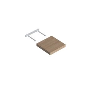 Sienas plaukts Velano FS 24/24 65057, ozola, 3.8 cm x 23.5 cm x 23.5 cm